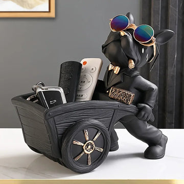 Bulldog Barrow Figurine