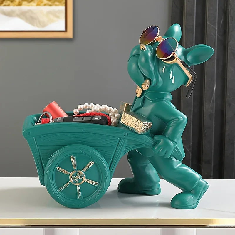 Bulldog Barrow Figurine
